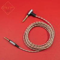 6N Hifi Balanced Audio Cable For Sony S12B1 Denon AH MM 400 300 200 Headphone 6N OCC 99.99997% 4.4 2.5 3.5 mm Plugs Gold Plated