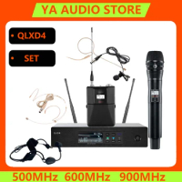 QLXD4 wireless microphone system set professional stage performance microphone karaoke microphone UHF high fidelity