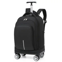 Travel Suitcase Trolley Backpack With wheels Large Capacity Wheeled Bag School Backpack Rolling luggage Laptop Business Luggage