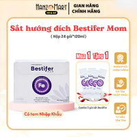 Sắt Bestifer Mom - Sắt nước cho phụ nữ mang thai và cho con bú, không gây táo bón - Hộp 24 gói