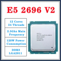 Used Intel Xeon E5 2696 V2 2696V2 2.5GHz 12-Core 24-Thread CPU Processor 30M 115W LGA 2011