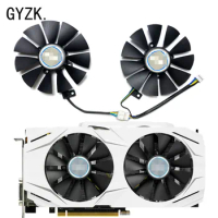 New For ASUS GeForce GTX1060 1070 RX480 DUAL OC snow leopard Graphics Card Replacement Fan PLD09210S12HH