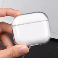 Transparent earphone protective case for AirPods 3, hard shell for AirPods 2 Pro