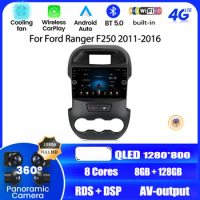 Car Radio Android Auto Multimedia Player For Ford Ranger F250 2011-2016 GPS Navigation Stereo Receiver 2 Din Stereo Head Unit