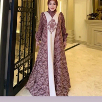 SET GAMIS SILK MOTIF BY SHELLA SAUKIA