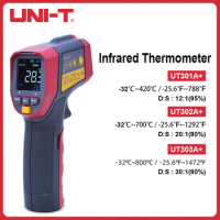 UNI-T -32-800C Non-contact Infrared Thermometer Digital Measure Temperature Circle Laser Thermometer UT301A+/UT302A+/UT303A+