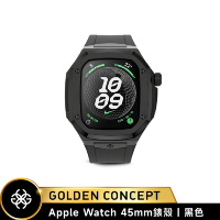 【Golden Concept】Apple Watch 45mm錶殼 黑錶框 黑橡膠錶帶 SPIII45-BK-BK
