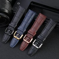 For IWC PORTOFINO PORTUGIESER leather bracelet 20 watch strap 22mm watch band Watch Accessories Folding clasp Watchband for man