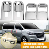 4Pcs For Hyundai H1 Grand Starex I800 Iload/Imax Chrome Door Outer Handle Cover Exterior Parts Auto 