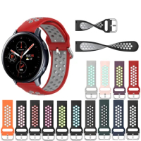 Silicone Replacement Strap Band For Samsung Galaxy Watch Active 2 40mm 44mm Smart Watch Wristband