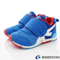 ★日本月星Moonstar機能童鞋-HI系列緩衝款22555藍(中小童段)
