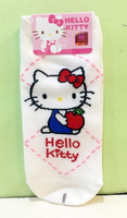 【震撼精品百貨】Hello Kitty 凱蒂貓 襪子-船型襪-蘋果圖案(韓國製) 震撼日式精品百貨