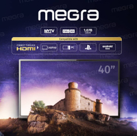 MEGRA TV 40" Led TV Full HD D40XY DVBT2 40 inch Digital Led evisyen 40 evisyen LCD Digital Inci  Led tv 40 inch