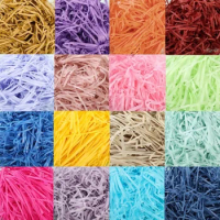 Raffia Paper Raffia Stuffing DIY Wedding Party Gift Box Candy Material Packaging Filling Decoration Crepe Paper Birthday Decor