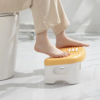 Toilet Foldable Stool Bathroom Footstool for Children Portable Anti-Slip Massage Poop Stool for Adults Toilets Footstools