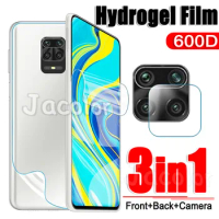 3 IN1 Hydrogel Film For Xiaomi Redmi Note 10 5G 9 Pro 9S 10S Max 10Pro 9Pro 5 G Back Camera Glass Screen Protector For Note10Pro