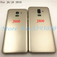 10Pcs/Lot For Samsung Galaxy J6 J600 J600F J8 J800 J800F 2018 Battery Door Back Cover Housing +With Side key button