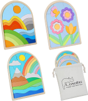 Jigsaw for Baby Boys Wooden Puzzles for Toddlers 3-5 Boys Girls Birthday Gift for Kids Ages 4-6 Todd