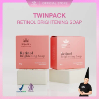 HIQWEEN TWINPACK SABUN RETINOL BRIGHTENING SOAP Memudarkan Flek Hitam Membersihkan Mencerahkan Wajah