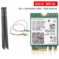 Dual Band WI-FI 6E AX210 M.2 NGFF 2400Mbps Wireless Card For Intel AX210NGW 2.4Ghz/5G 802.11ax BT 5.2 Wifi Network Card