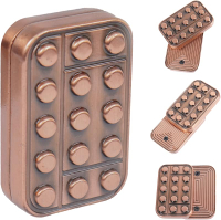 Fidget Toys s Metal Fidget Slider Magnetic EDC Haptic Fidget Toys for s - Black1