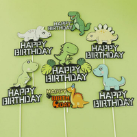 恐龍造型蛋糕插牌 生日派對 烘培 蛋糕 佈置 生日派對 裝飾用品 場地 佈置