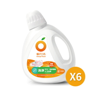 橘子工坊 天然無香精制菌洗衣精-洗淨病毒升級版(1800ml) X6瓶｜免運｜