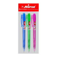 ตราม้า ปากกาลูกลื่น 0.7 มม. รุ่น H-904 สีน้ำเงิน แพ็ค 3