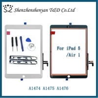 New For iPad Air 1 iPad 5 LCD Outer Touch Screen Digitizer Front Glass Display Touch Panel Replacement A1474 A1475 A1476