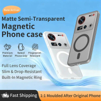 Magnetic Case For ZTE nubia Z70S Ultra Z70 Ultra Z80 Ultra Case Matte Transparent Soft Silicone Cove