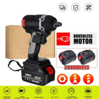 500N.m Brushless Electric Impact Wrench 1/2 Sokect Cordless Wrench Screwdriver Power Tools Rechargeable for Makita 18V Battery