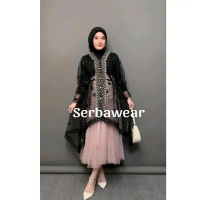 Lexia Outer Tunik  Brocade Lace Outer ADA JUMBO LD 120 - 140cm Atasan Wanita | Outer Kondangan |Oute