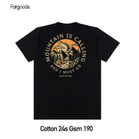เสื้อยืด Fairgoods - Mountain Is Calling - สีดำ