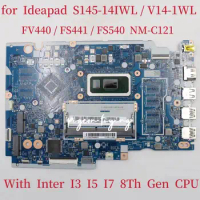 NM-C121 Mainboard for Ideapad S145-14IWL / V14-IWL Laptop Motherboard WIth I3 I5 I7 8Th CPU FRU:5B20S41750 5B20S41751 5B20S41766