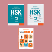 Sách-Combo:Giáo trình chuẩn HSk2(đen trắng)+Vở luyện viết HSK2