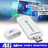 100Mbps 4G LTE USB Modem Adapter Wireless USB Network Card Universal Wireless Modem 4G WiFi Router Computer Connectors Dongle