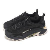 Merrell 戶外鞋 Moab Speed 2 男鞋 黑 抓地 緩衝 黃金大底 郊山 登山鞋 ML037525