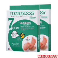 (2入組)日本Beauty Foot 去角質足膜大尺寸(30mlx2雙)