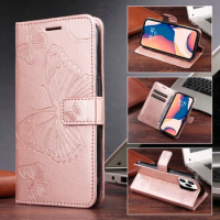 2024 Book Case for Sony Xperia 10 IV/1 IV/10 III/5 III/1 III Luxury Embossing Butterfly PU Leather Flip Cover for Xperia L4 XZ3