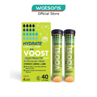 VOOST Hydrate Lemon + Lime Effervescent Electrolyte Tablet 40s