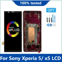 6.1" AAA Display Original AMOLED For Sony Xperia 5 LCD Touch Screen Digitizer Assembly X5 For Sony X5 Lcd With Frame Replacement