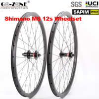 29er Shimano MS 12s Carbon MTB Wheelset Micro Spline 12s Novatec Boost 15x110mm /12x148mm Sapim Tubeless MTB Bike Wheels 29