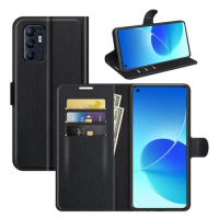 Gligle 100Pcs/Lot Wallet Case For OPPO Reno 6 4G Cover Protective Shell