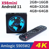 X98mini Set-Top Box S905w2 5G Dual-Band WiFi Bluetooth 4K Android 11 TV Box TV Box