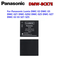 Panasonic Original Battery DMW-BCK7E for Panasonic Lumix DMC-S3 DMC-S5 DMC-SZ1 DMC-SZ02 DMC-SZ5 DMC-SZ7 DMC-S3 S5 SZ1 SZ5