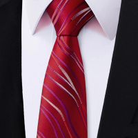 【拉福】領帶8cm海浪寬版正式拉鍊領帶