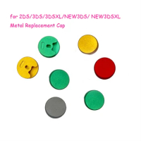 Colorfull Metal Left Analogue Joystick Cap Replacement for Nintends for 3DS/3DSXL /New 3DS LL/New 3DS Game Console Repair