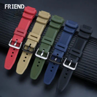 Dust-Free Watchband for Casio W218h AE-1200/1100 SGW-300 MRW-200 Waterproof Resin Silicone Strap