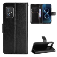 Flip Wallet PU Leather Case for Asus Zenfone 8 8Z Mobile Phone Case Cover with Card Slot Holders For Asus Zenfone 8/Zenfone 7