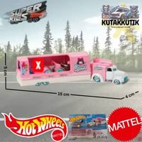 Hotwheels Super Rig Mobil Truk Trailer Angkut Mobil Sweet Delivery Donut Driver Pink
